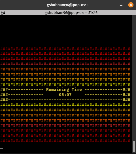 first implementation on cmd line